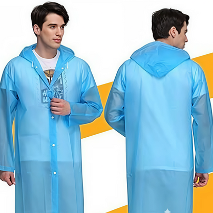 Poncho de Lluvia Azul (Unisex)