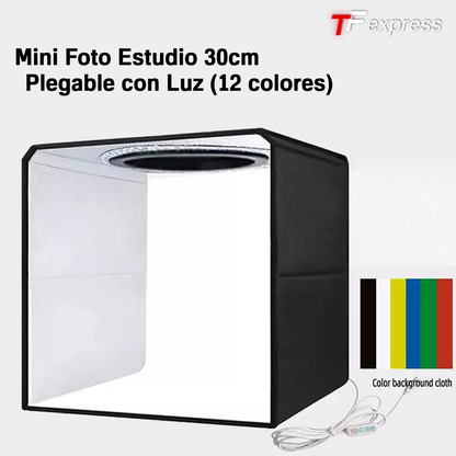 Mini Foto Estudio Fotográfico 30cm Con Luces