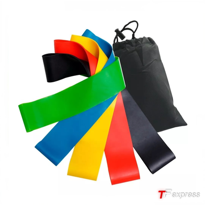 Set 5 Bandas Elásticas + Bolsa